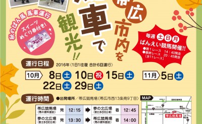 秋のばん馬馬車運行
