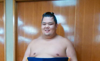 大相撲 阿武咲関の化粧まわしに、ばん馬のデザイン！
